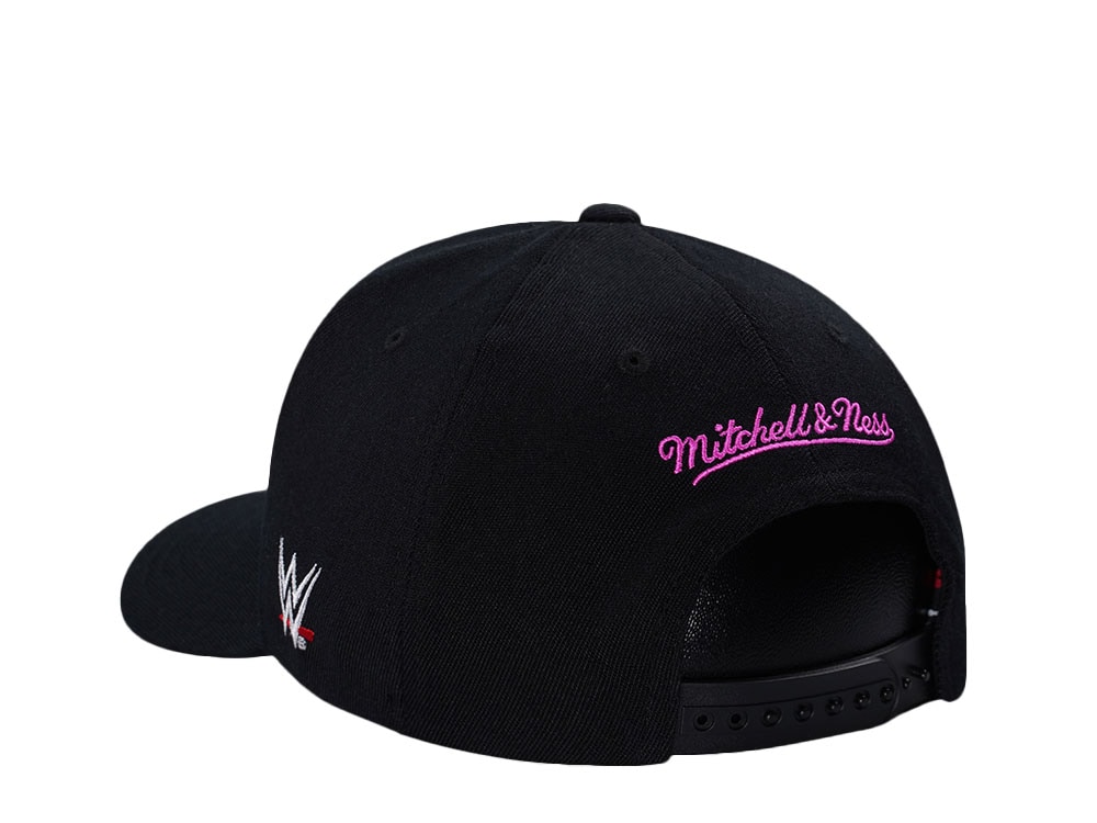 Mitchell & Ness Wrestlemania WWE Bret Hitman Hart Wordmark Classic Red Stretch Snapback Casquette