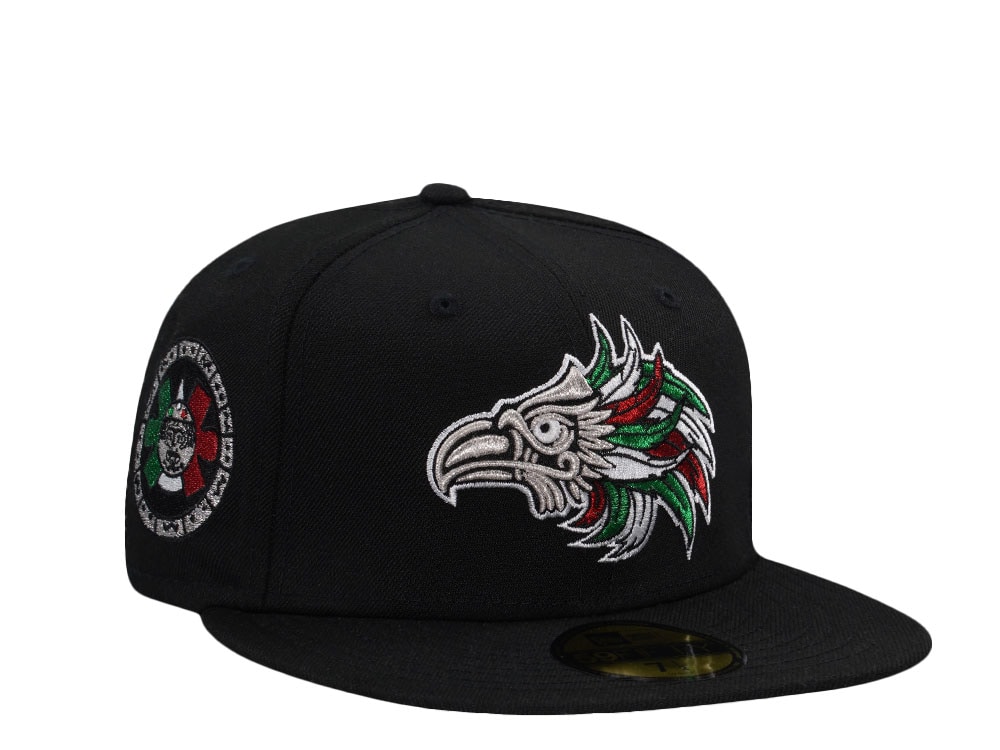 New Era Mexico Aztec Eagle Warrior Black Prime Edition 59Fifty Fitted Casquette