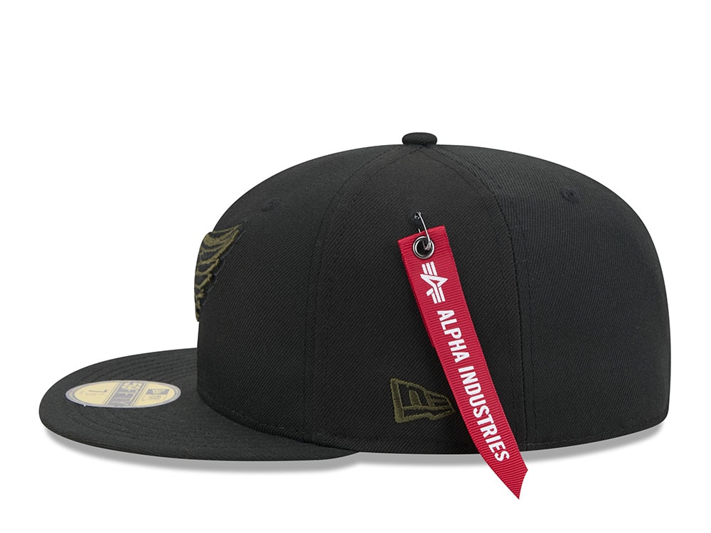 New Era Alpha Industries Detroit Red Wings Navy Prime Edition 59Fifty Fitted Casquette