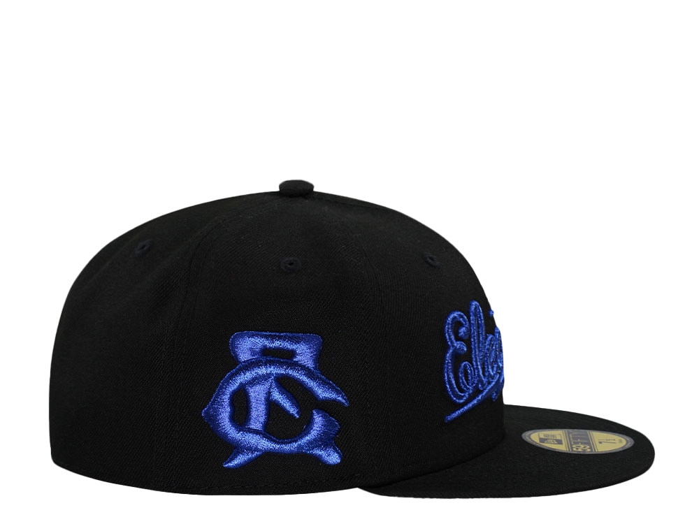 New Era Great Falls Electrics Metallic Blue Edition 59Fifty Fitted Casquette