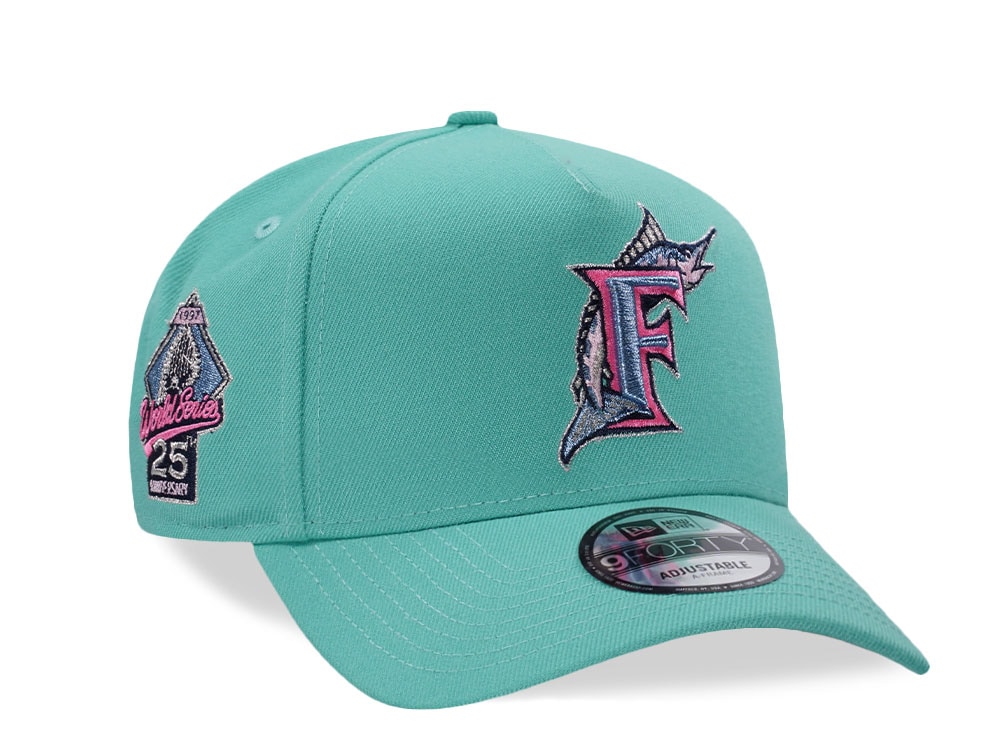 New Era Florida Marlins World Series 1997 Candy Mint Prime Edition 9Forty A Frame Snapback Casquette