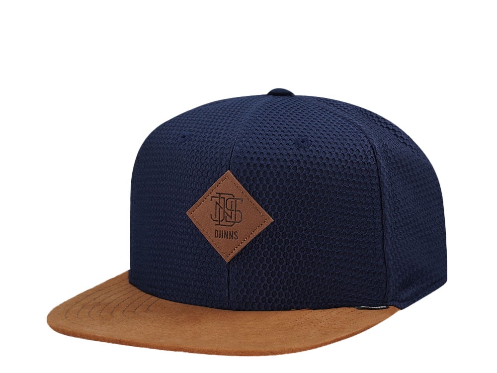 Djinns Honey Knit Navy 6 Panel Snapback Casquette