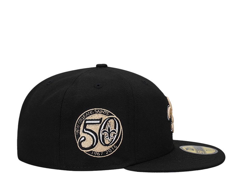 New Era New Orleans Saints 50 Seasons Classic Prime Edition 59Fifty Fitted Casquette