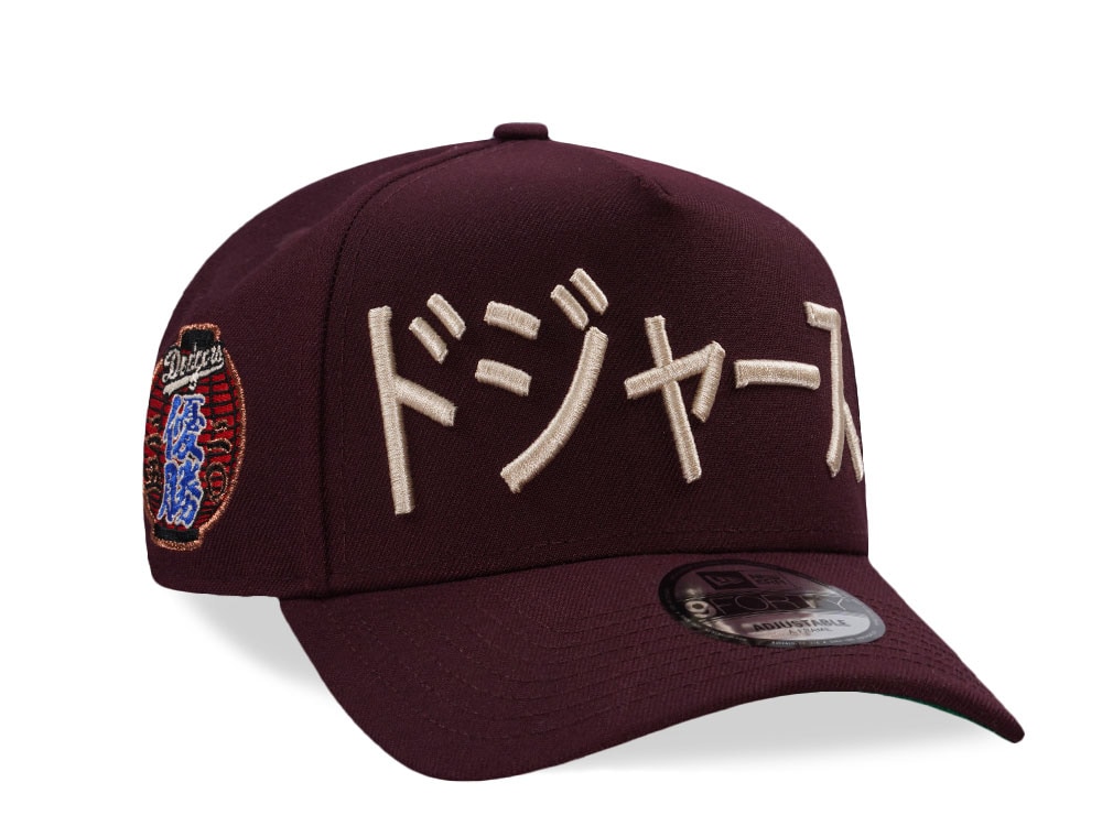 New Era Los Angeles Dodgers World Series 2026 Maroon Prime Edition 9Forty A Frame Snapback Casquette
