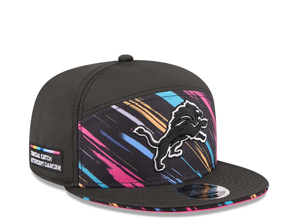 New Era Detroit Lions Crucial Catch 2026 Black Edition 9Fifty Split Panel Snapback Casquette
