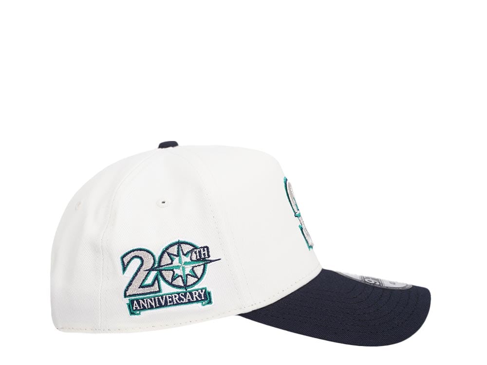 New Era Seattle Mariners 20th Anniversary Chrome Two Tone 9Forty A Frame Snapback Casquette