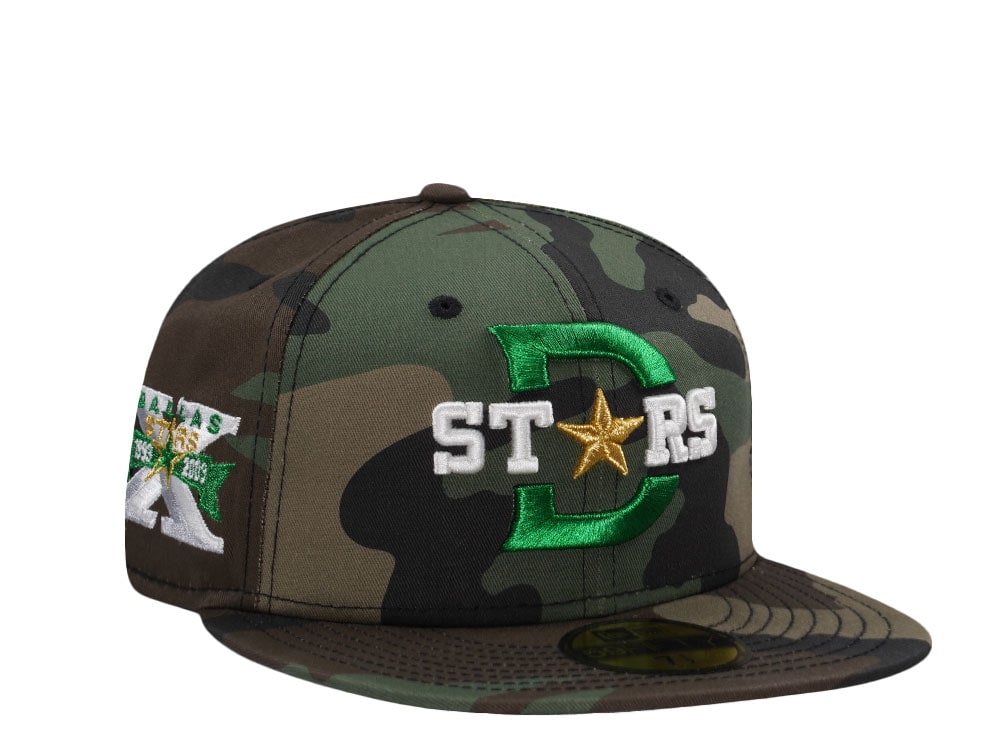 New Era Dallas Stars 10th Anniversary Camo Prime Edition 59Fifty Fitted Casquette