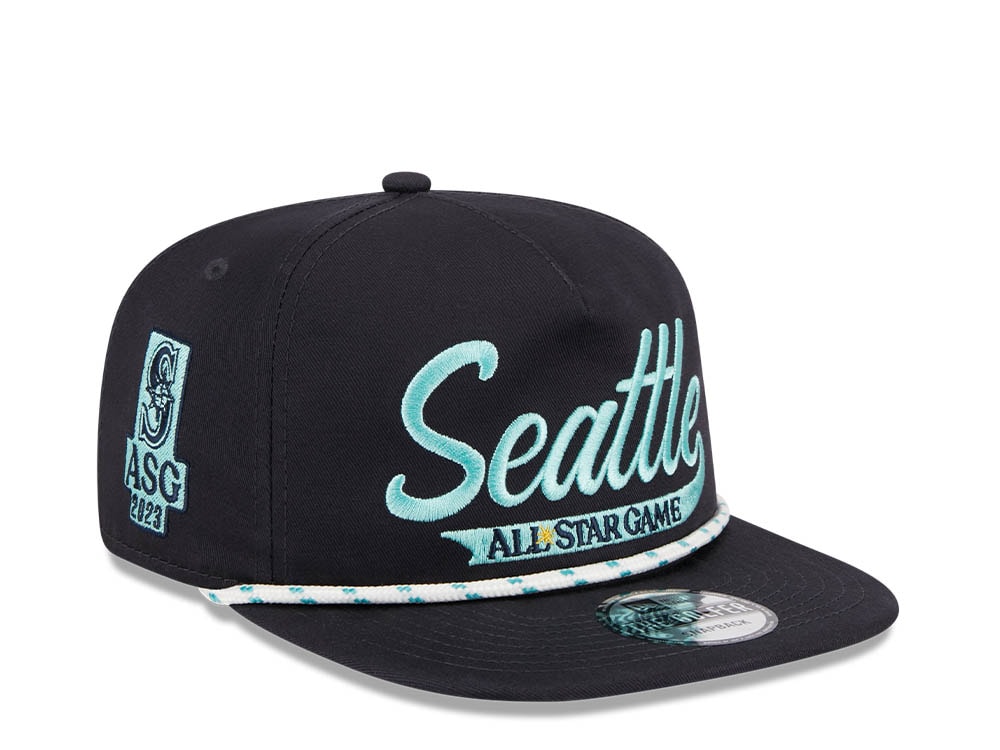 New Era Seattle Mariners All Star Game 2023 Word E1 Navy Golfer Snapback Casquette