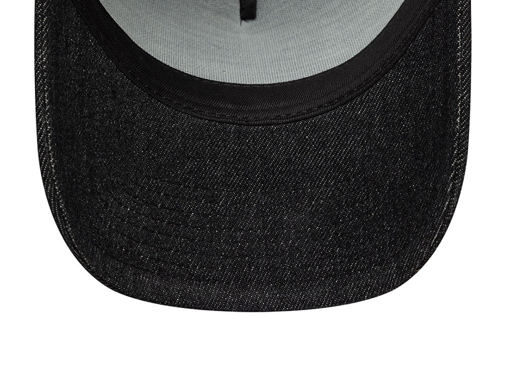 New Era Patch Black Denim Edition 9Forty A Frame Trucker Snapback Casquette