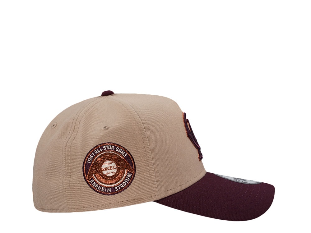 New Era Califorina Angels All Star Game 1967 Camel Two Tone Edition 9Forty A Frame Snapback Casquette