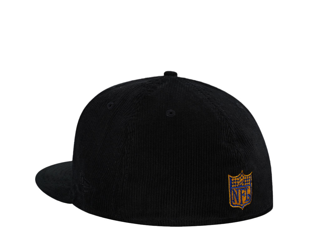 New Era Los Angeles Rams Black Cord Throwback Edition 59Fifty Fitted Casquette