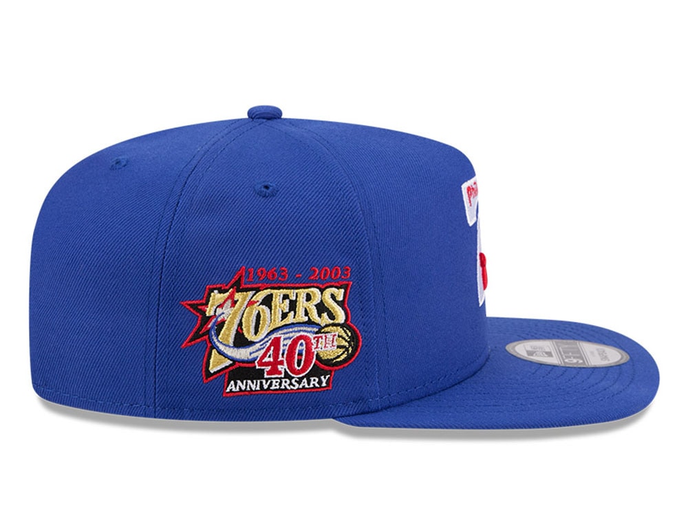 New Era Philadelphia 76ers 40th Anniversary HWC Edition 9Fifty A Frame Snapback Casquette