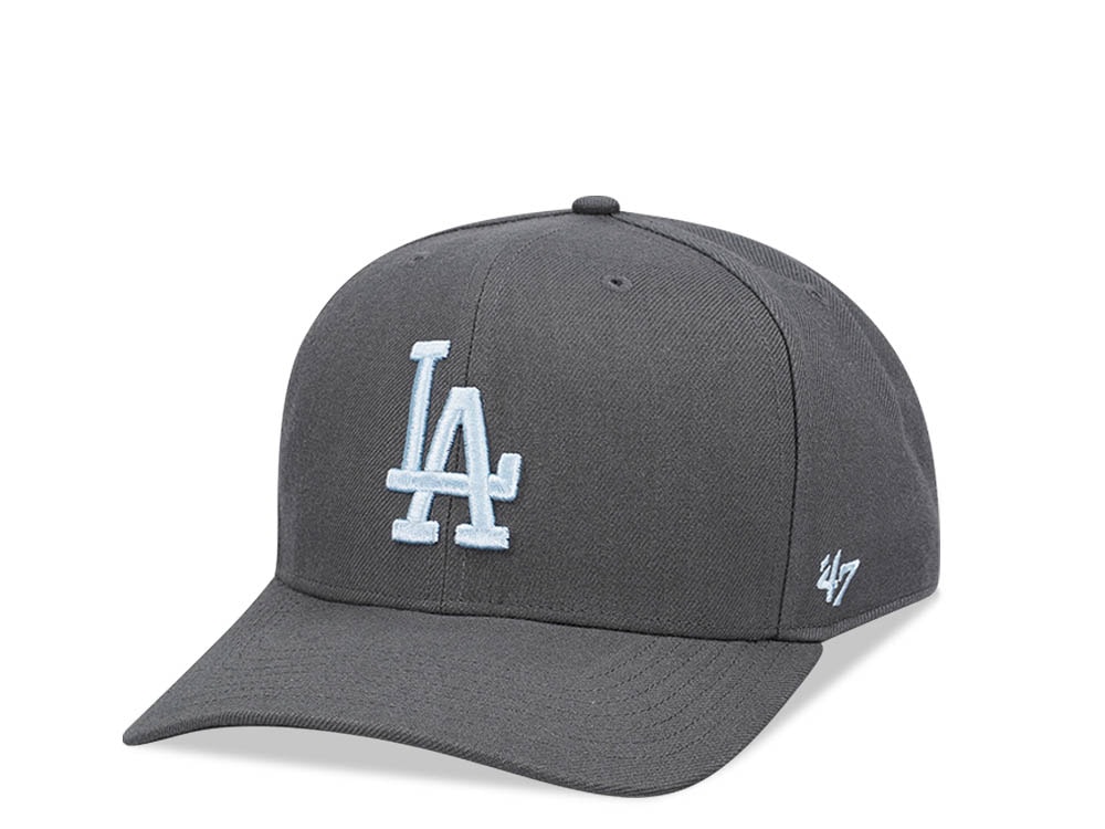 47Brand Los Angeles Dodgers Charcoal Cold Zone MVP DP Snapback Casquette