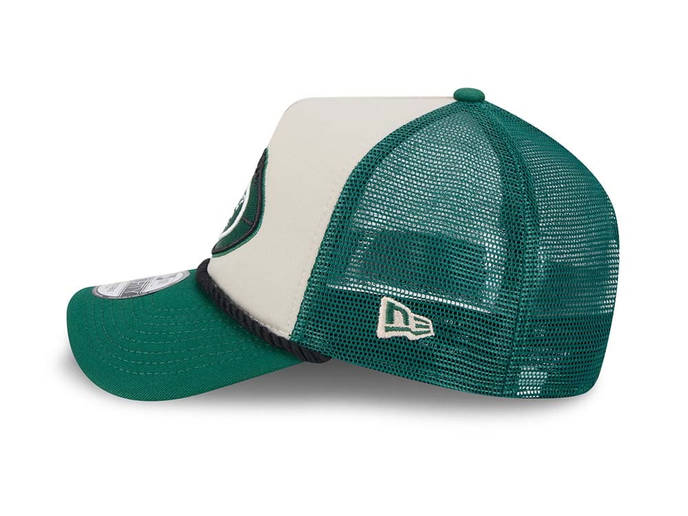 New Era New York Jets Sideline 2024 9Forty A Frame Trucker Snapback Casquette