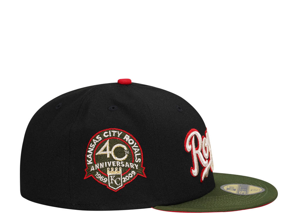 New Era Kansas City Royals 40th Anniversary Black Rifle Two Tone Prime Edition 59Fifty Fitted Casquette