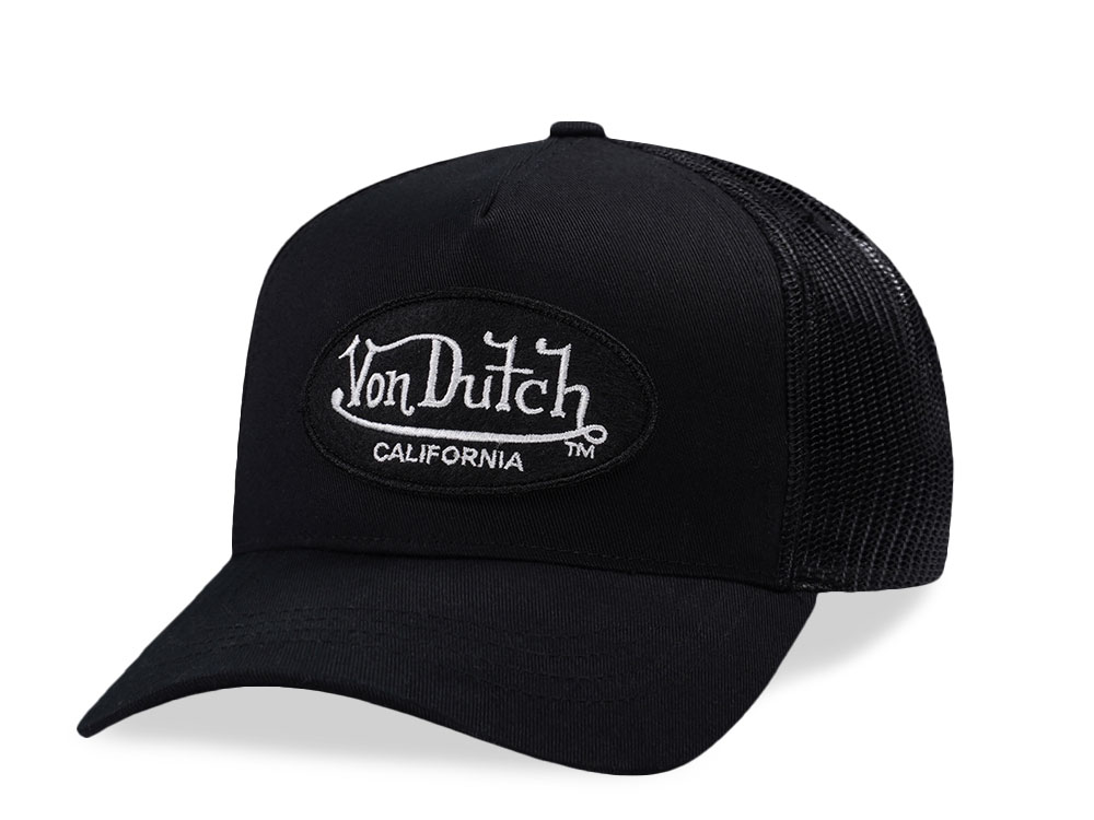Von Dutch Oval Patch Black Edition Trucker Kids Strapback Casquette