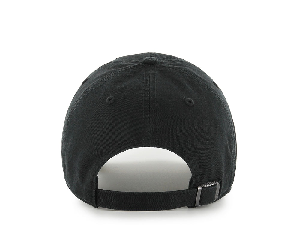 47Brand New York Yankees Black Base Runner Script Edition Clean Up Strapback Casquette