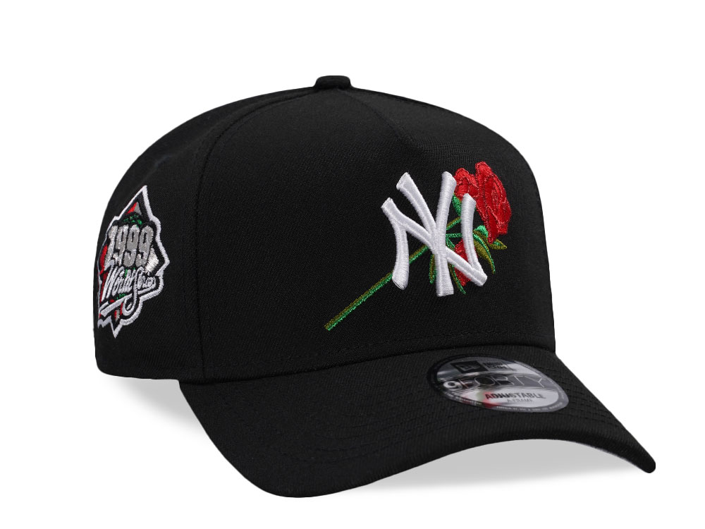 New Era New York Yankees World Series 1999 Black Rose Edition 9Forty A Frame Snapback Casquette