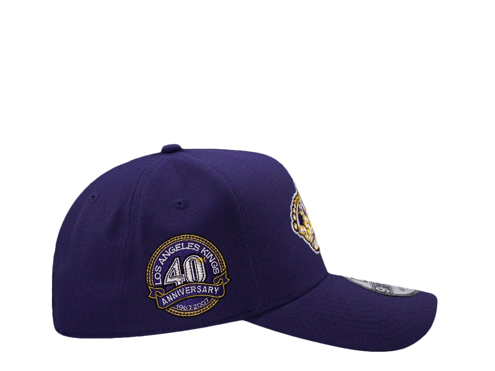 New Era Los Angeles Kings 40th Anniversary Purple Prime Edition 9Forty A Frame Snapback Casquette