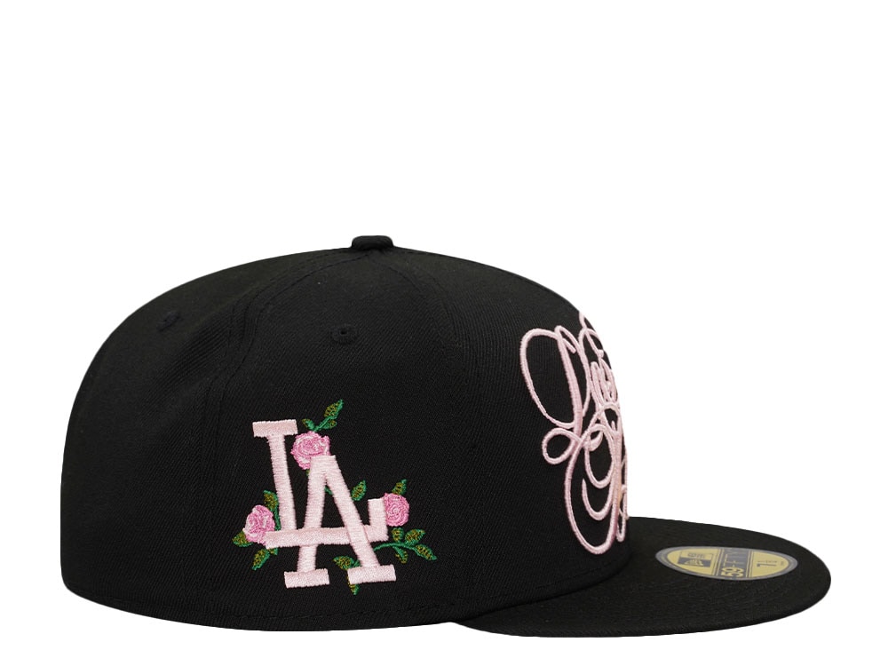 New Era Los Angeles Dodgers Script Black Pink Prime Edition 59Fifty Fitted Casquette
