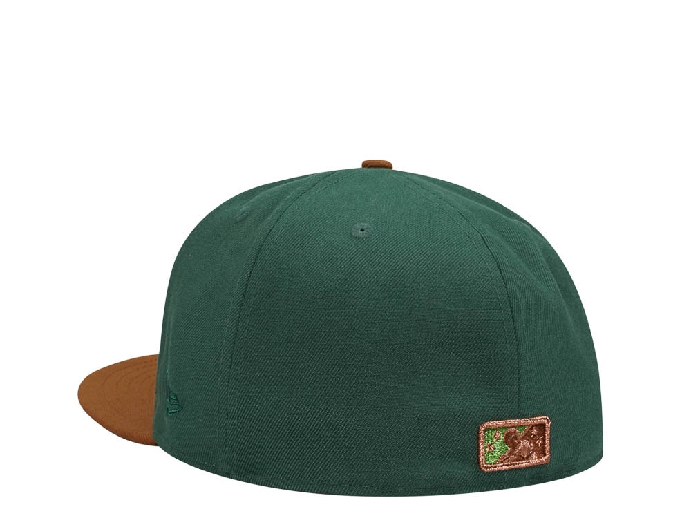 New Era Buffalo Bisons Green Copper Metallic Elite Two Tone Edition 59Fifty Fitted Casquette