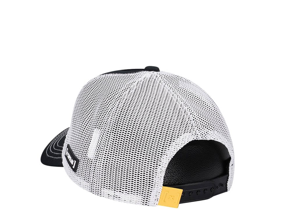 Capslab Snoopy Peanuts Black and White Trucker Snapback Casquette