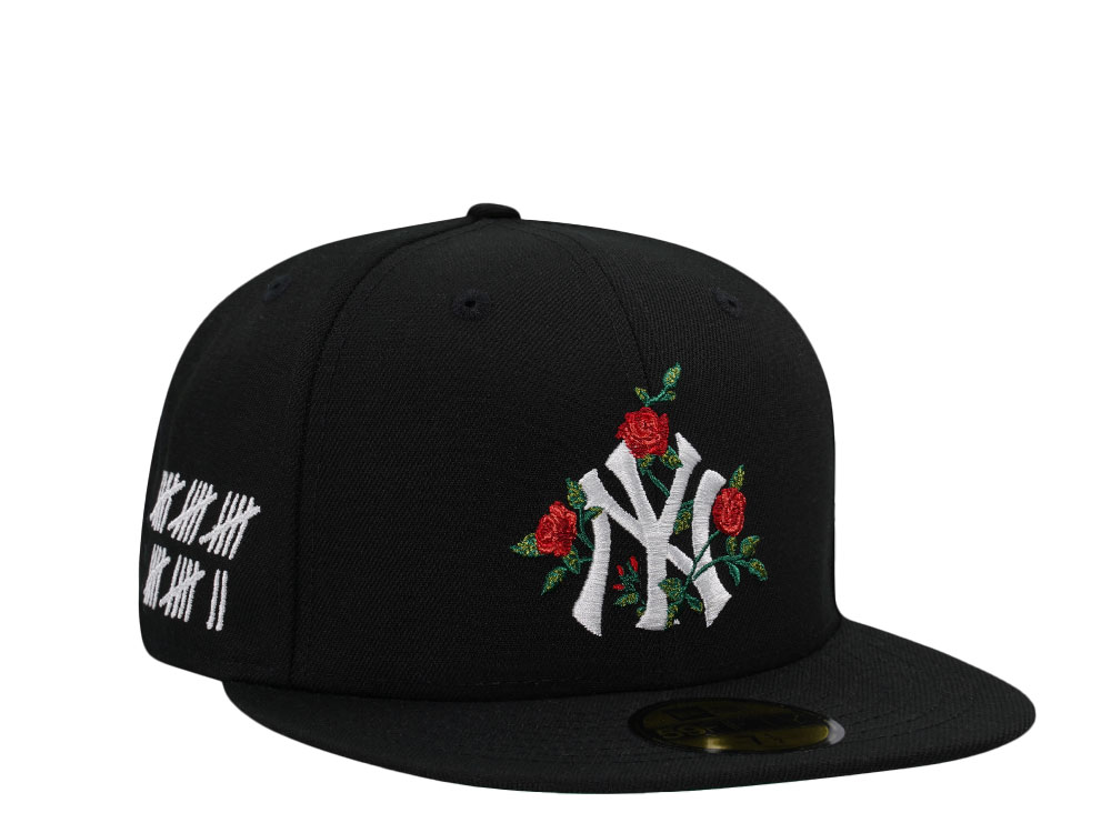 New Era New York Yankees Champions Roses Black Throwback Edition 59Fifty Fitted Casquette