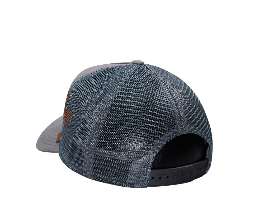 Djinns Linen Gray Trucker Snapback Casquette