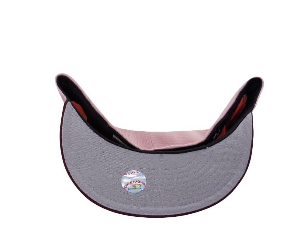New Era Anaheim Angels 60th Anniversary Pinkrouge Two Tone Edition 59Fifty Fitted Casquette