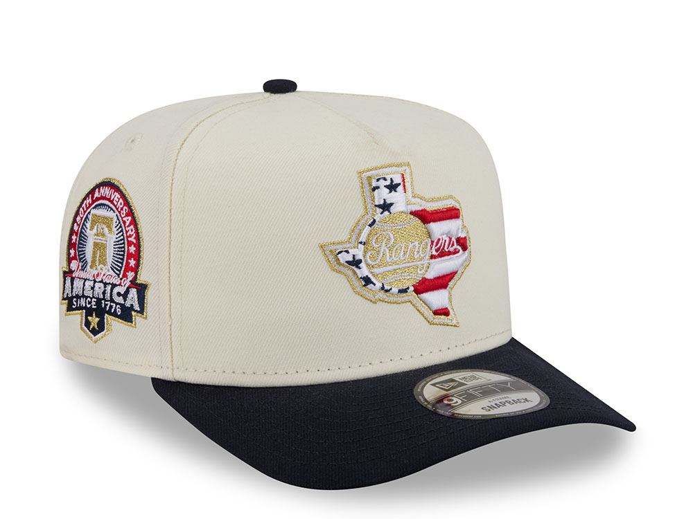 New Era Texas Rangers America 250th Anniversary Edition 9Fifty A Frame Snapback Casquette