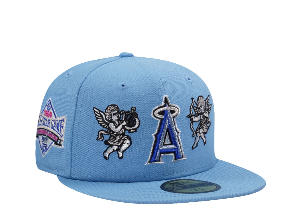 New Era Anaheim Angels All Star Game 1989 Cupids Sky Blue Prime Edition 59Fifty Fitted Casquette