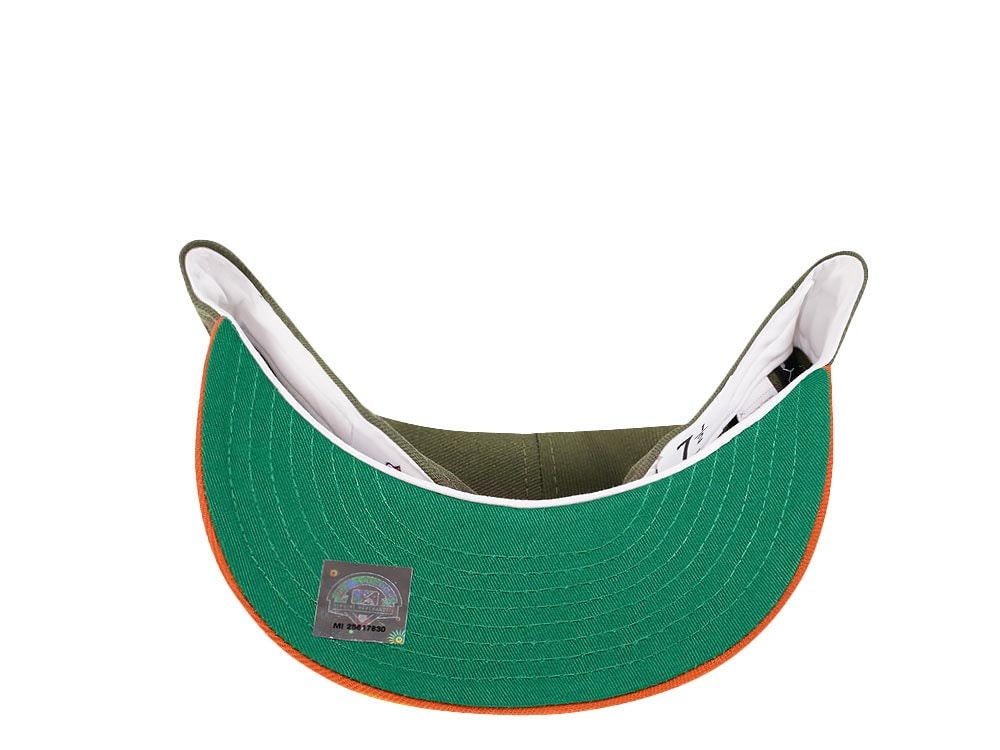 New Era Buffalo Bisons 30 Seasons Olive Metallic Two Tone Prime Edition 59Fifty Fitted Casquette