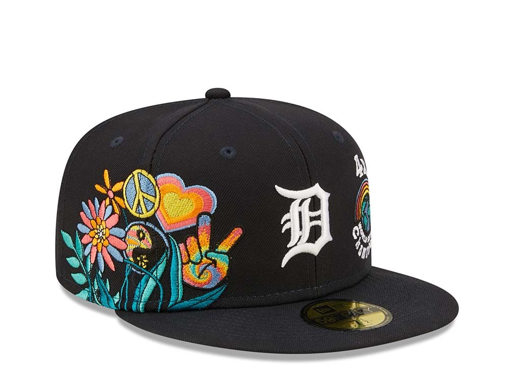 New Era Detroit Tigers 4x World Series Champions - Navy Groovy Edition 59Fifty Fitted Casquette