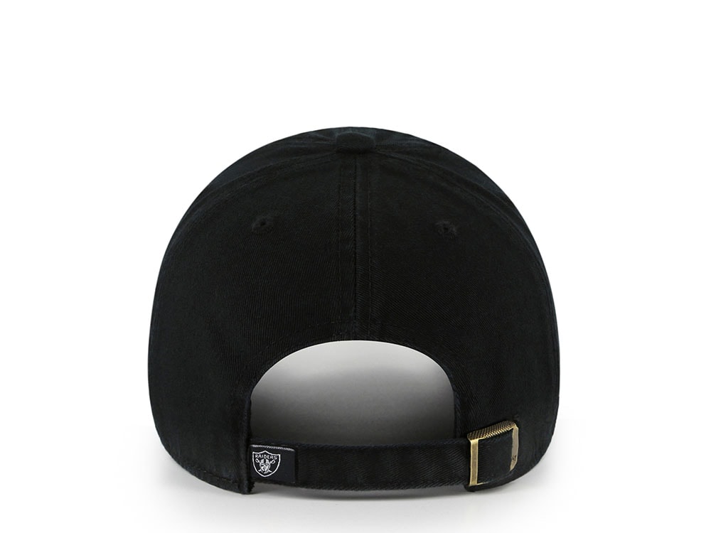 47Brand Las Vegas Raiders Black Classic Edition Clean Up Strapback Casquette