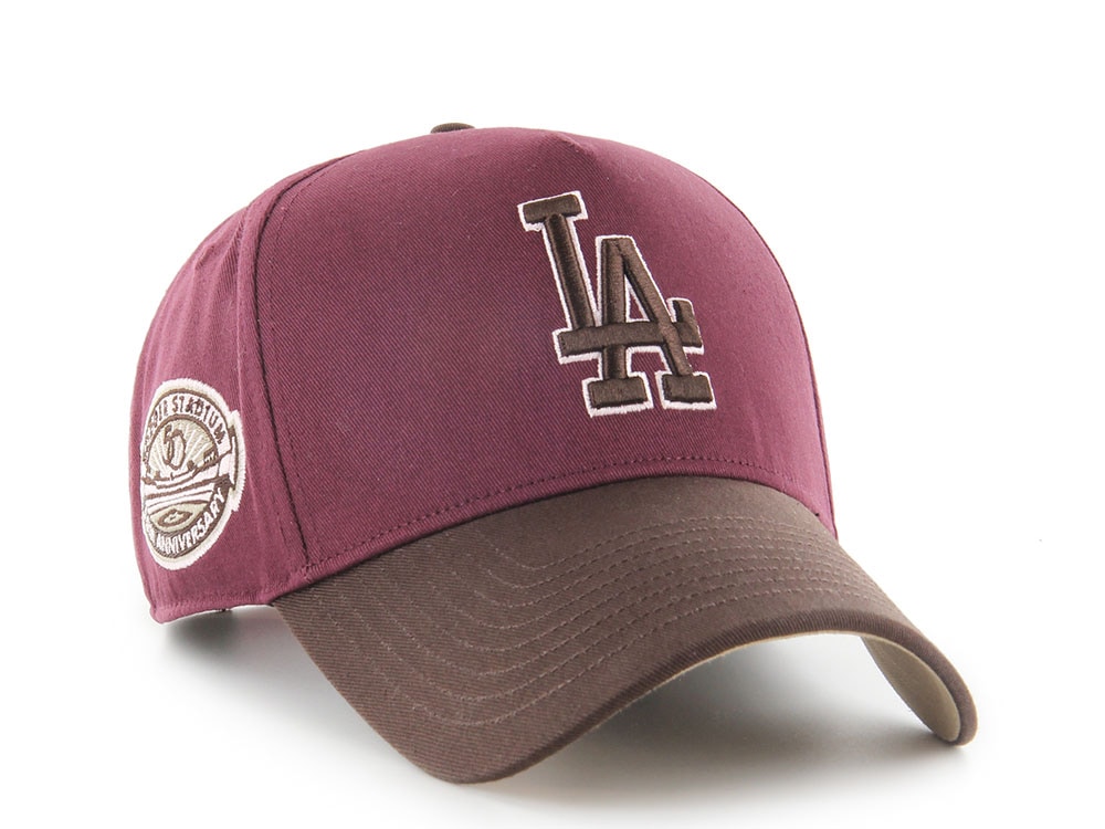 47Brand Los Angeles Dodgers Cooperstown Dark Maroon Edition MVP Snapback Casquette