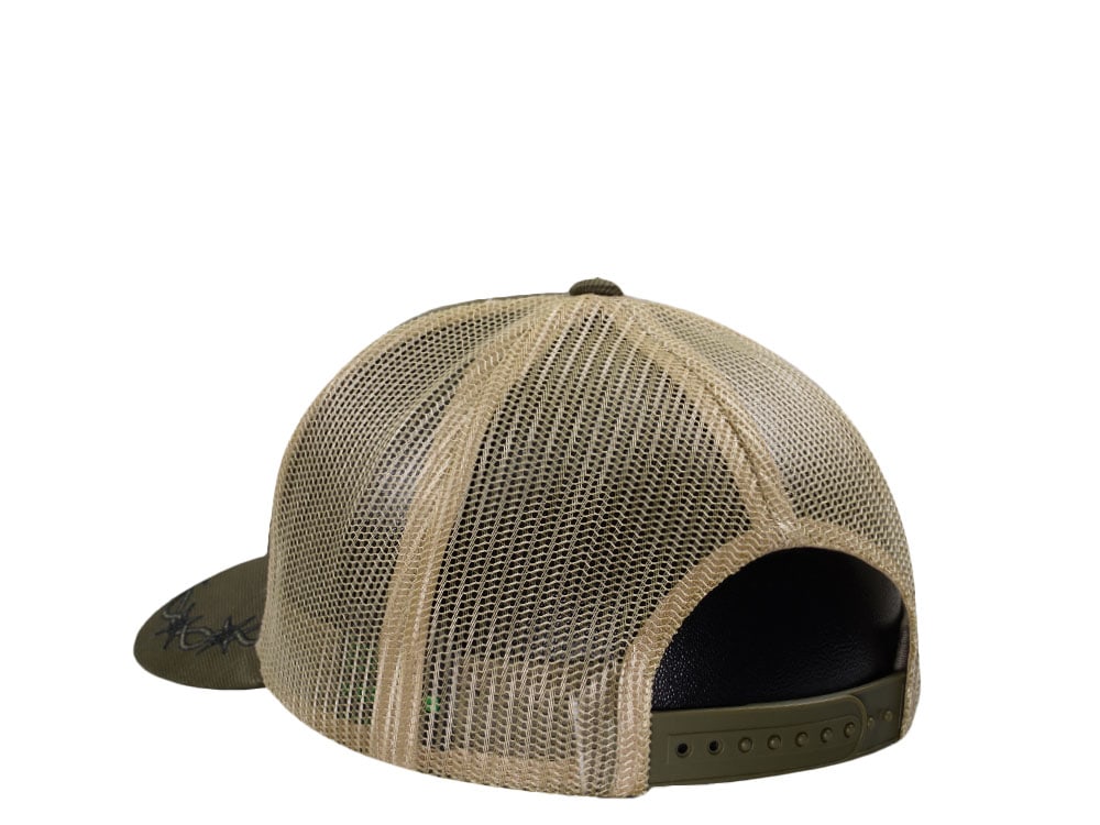 John Deere Oilskin Olive Trucker Snapback Casquette