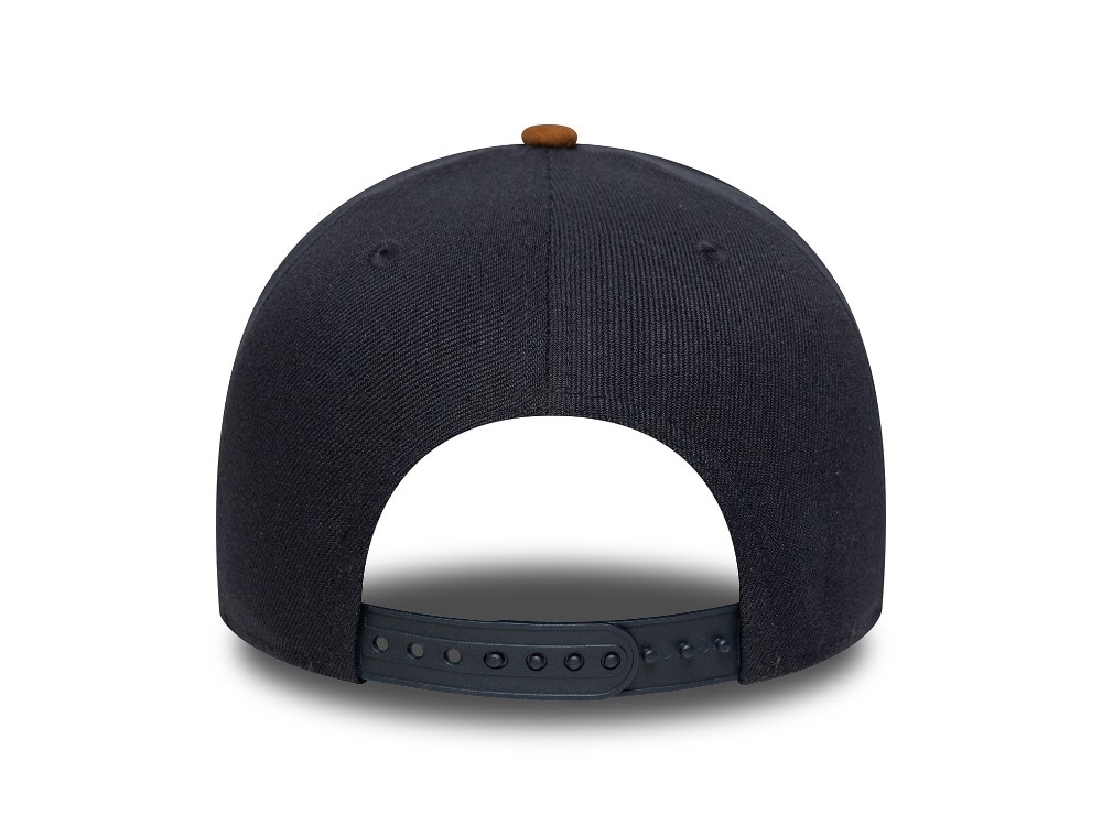 New Era Detroit Tigers Navy Suede Visor 9Forty A Frame Snapback Casquette