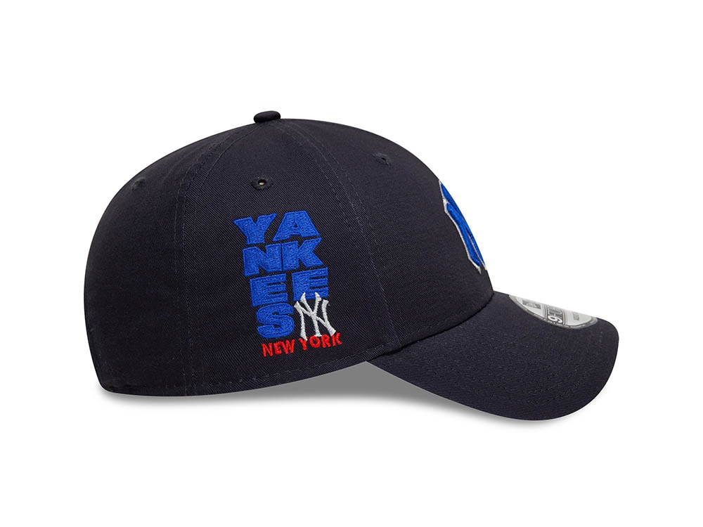 New Era New York Yankees MLB Patch Navy 9Forty Strapback Casquette