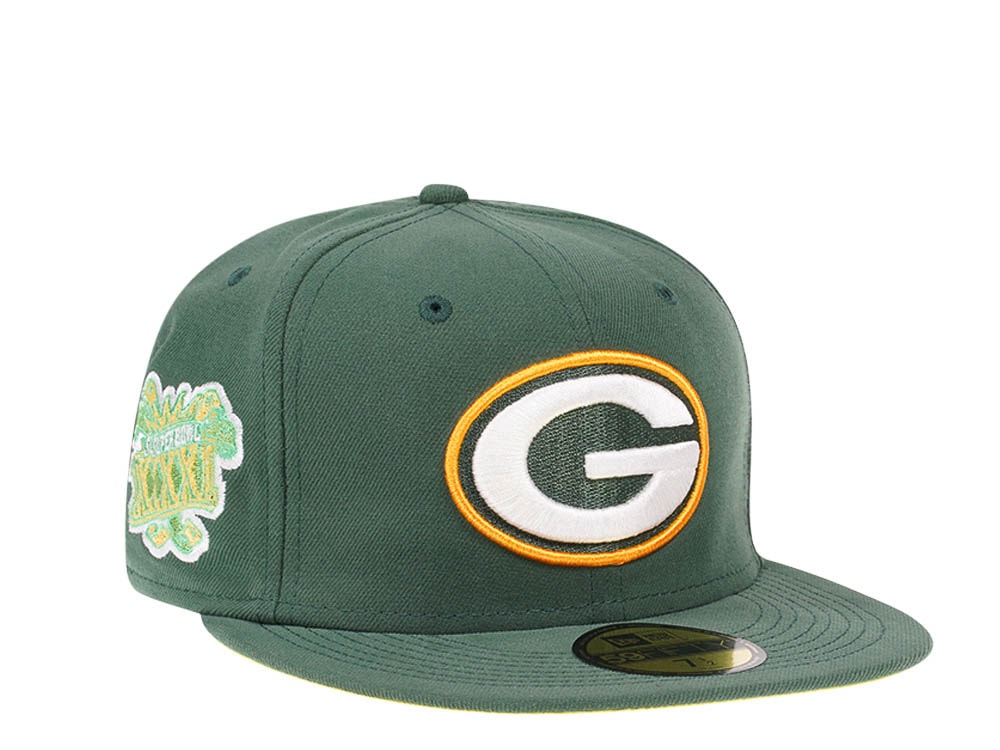 New Era Green Bay Packers Citruspop Patch Super Bowl XXXI 59fifty Fitted Casquette