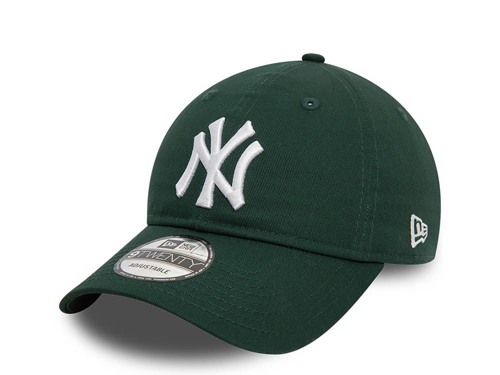 New Era New York Yankees League Essential Dark Green 9Twenty Strapback Casquette