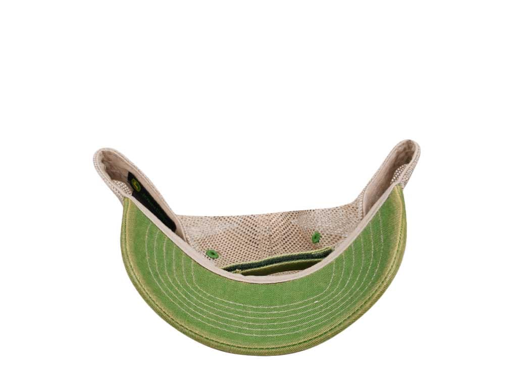 John Deere Logo Green Trucker Strapback Casquette