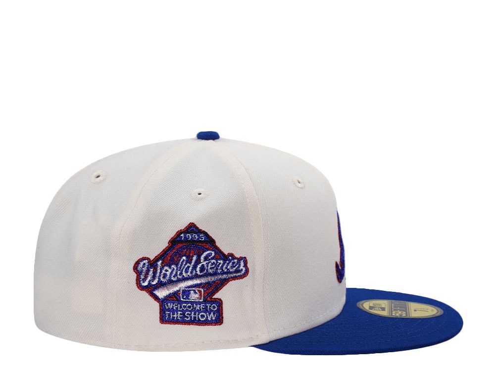 New Era Atlanta Braves 1995 World Series Chainstitch White Two Tone Edition 59Fifty Fitted Casquette