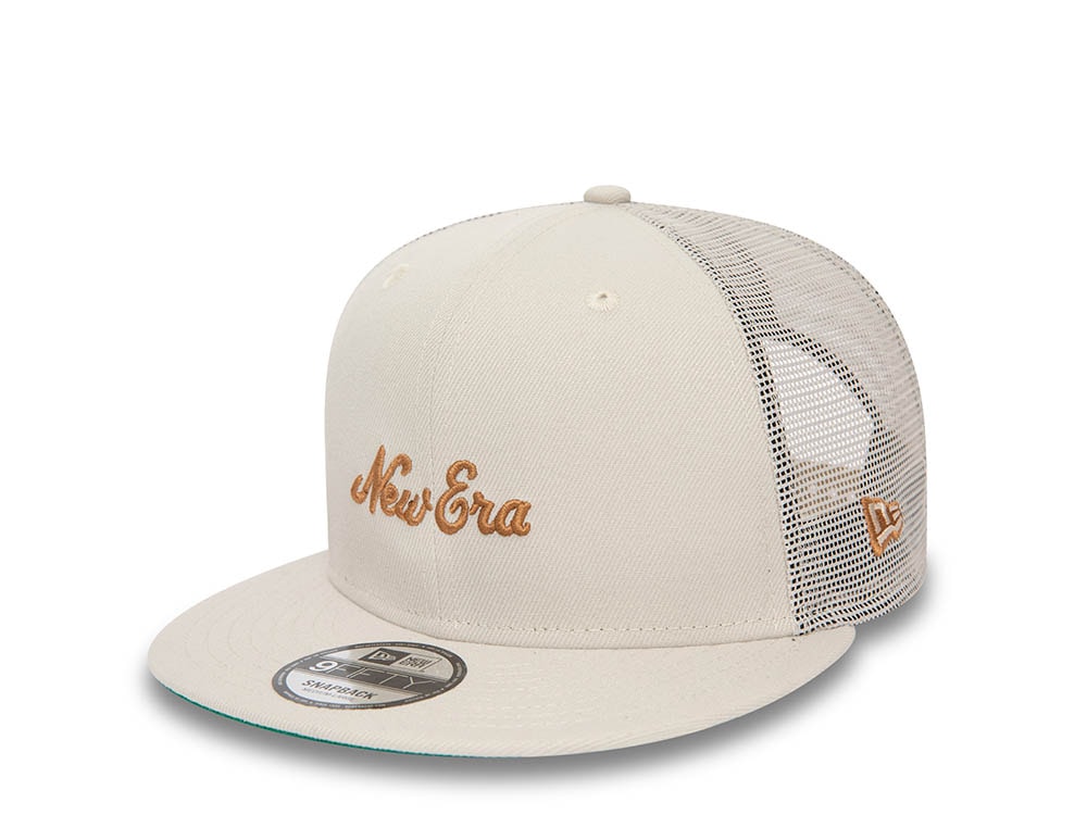 New Era Script Stone Throwback Edition 9Fifty Trucker Snapback Casquette