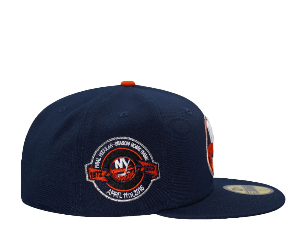 New Era New York Islanders Final Regular Season Home Game Navy Two Tone Edition 59Fifty Fitted Casquette
