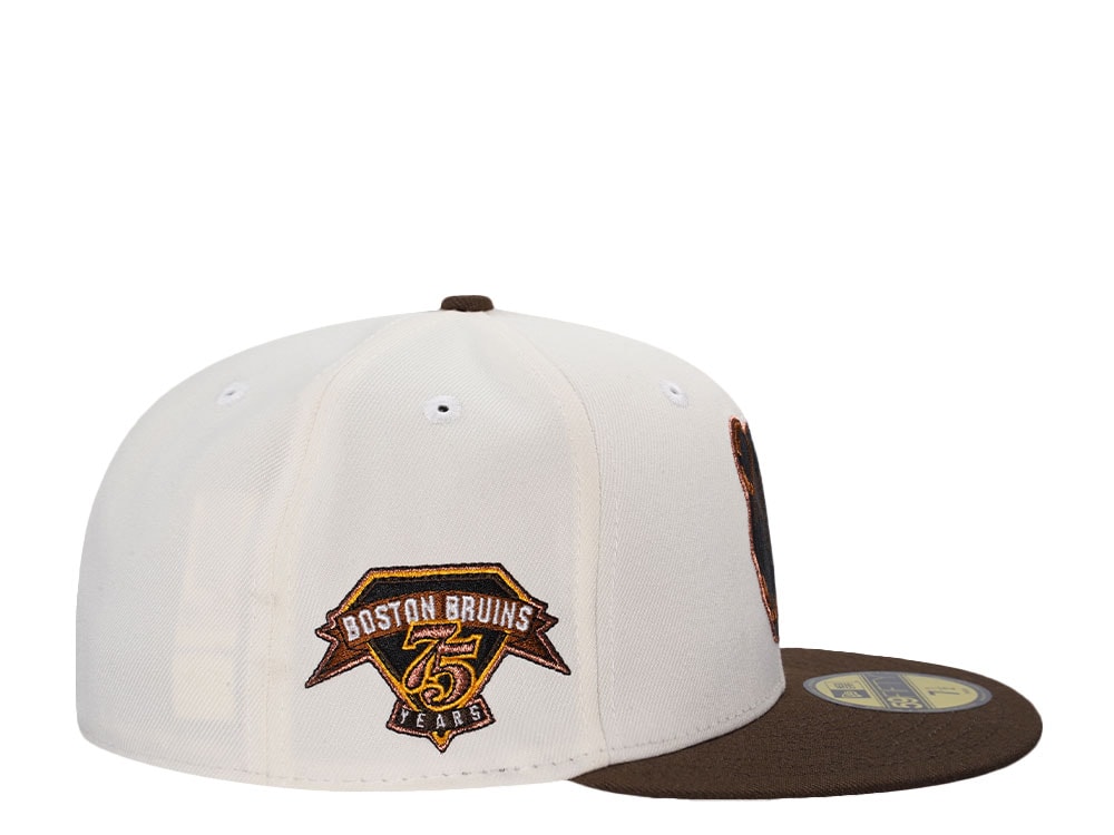 New Era Boston Bruins 75th Anniversary Chrome Two Tone Edition 59Fifty Fitted Casquette