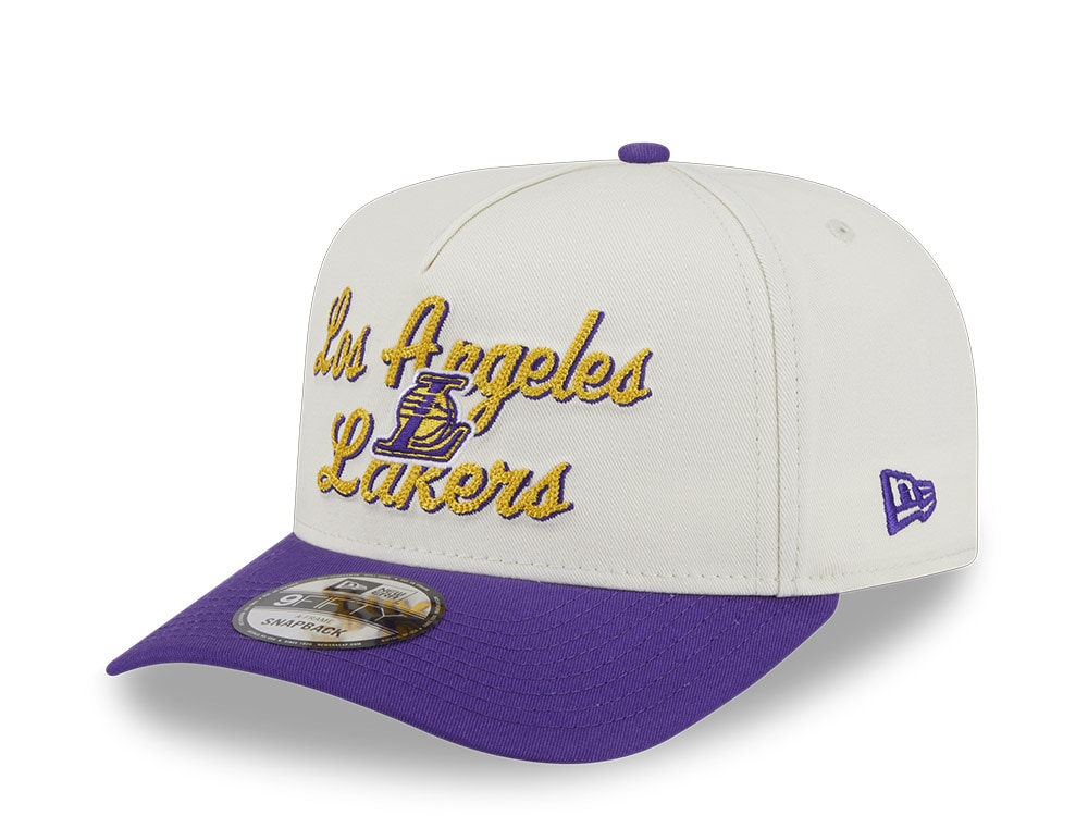 New Era Los Angeles Lakers Chainstitch A Frame Snapback Casquette