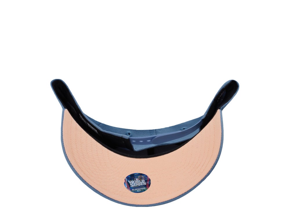New Era Los Angeles Dodgers World Series 2024 Indigo Peach Edition 9Forty A Frame Snapback Casquette