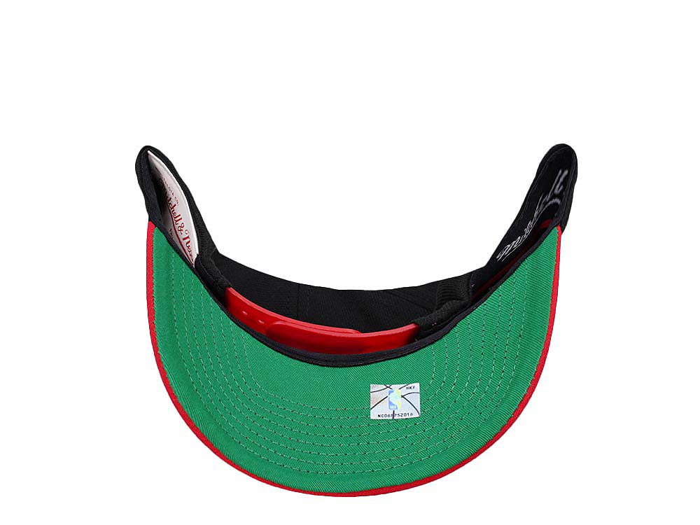 Mitchell & Ness Philadelphia 76ers Shredder Stretch Hardwood Classic Red Flex Snapback Casquette