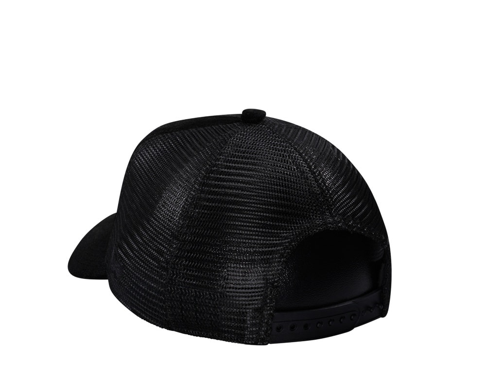 New Era Boston Celtics Black Velvet 9Forty A Frame Trucker Snapback Casquette
