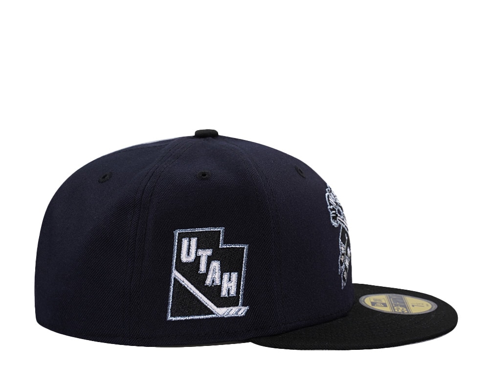 New Era Utah Mammoth Tusky Metallic Navy Two Tone Edition 59Fifty Fitted Casquette